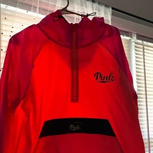 pink windbreaker
